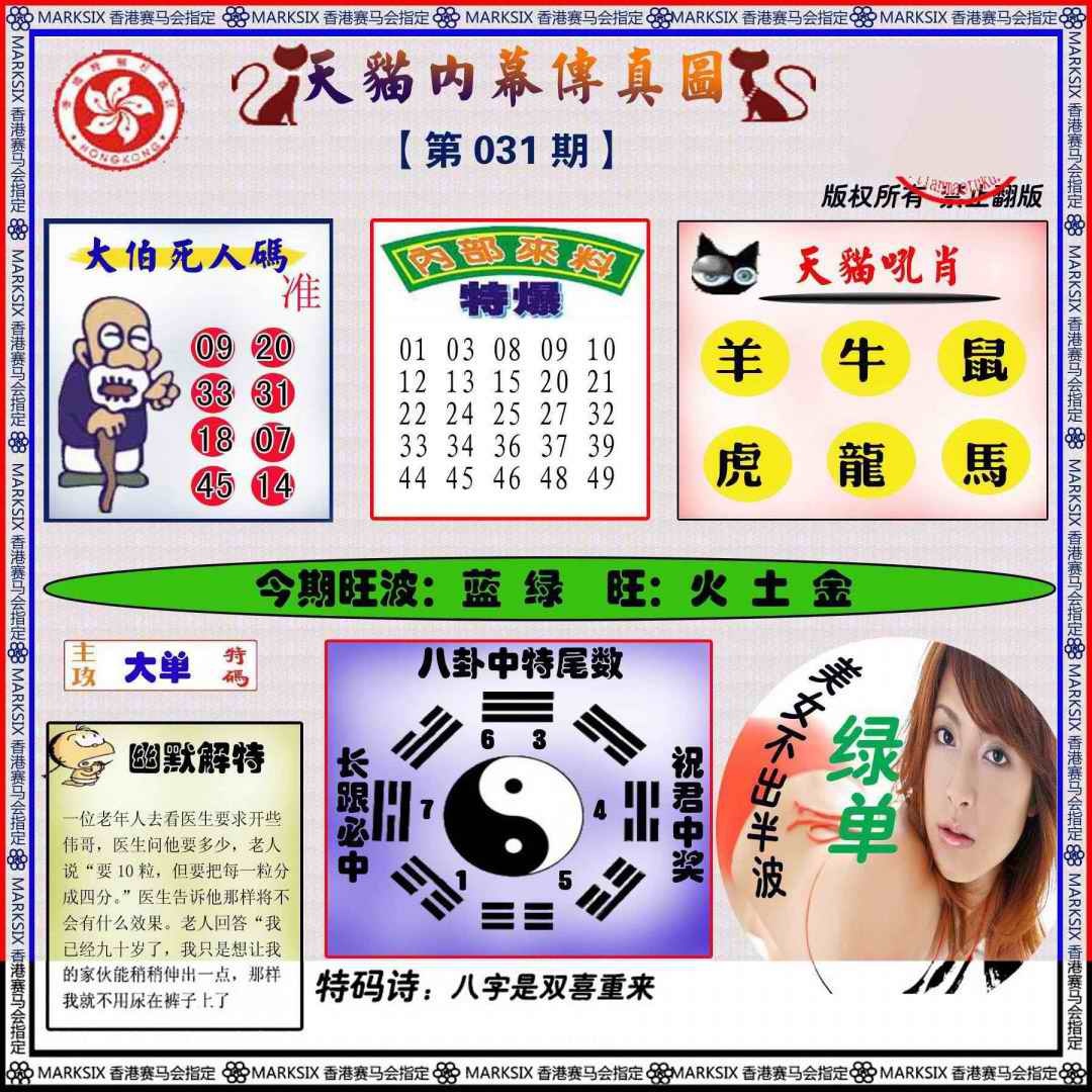 031期内幕传真图[图]